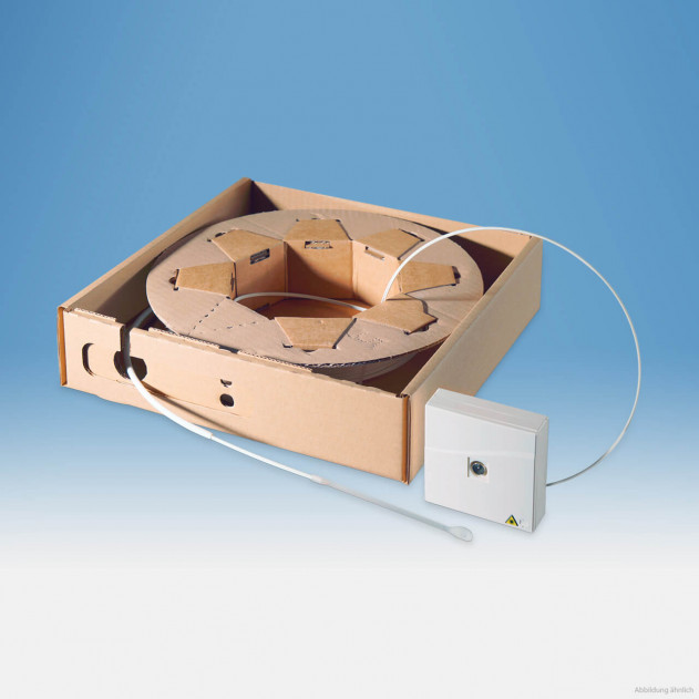 Glasfaseranschlussdose (GFTA) 4F inkl. Pigtail und vorkonfektioniertem Push-Pull-Kabel