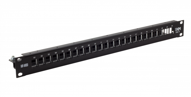 Verteilerfeld – 1 HE – 24 Ports (leer) - RAL7035